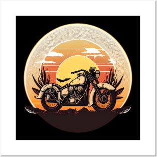 Retro Motorcycle Vintage Posters and Art